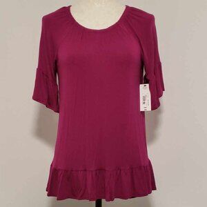 NWT A.N.A. Bell Sleeve Top Size Small